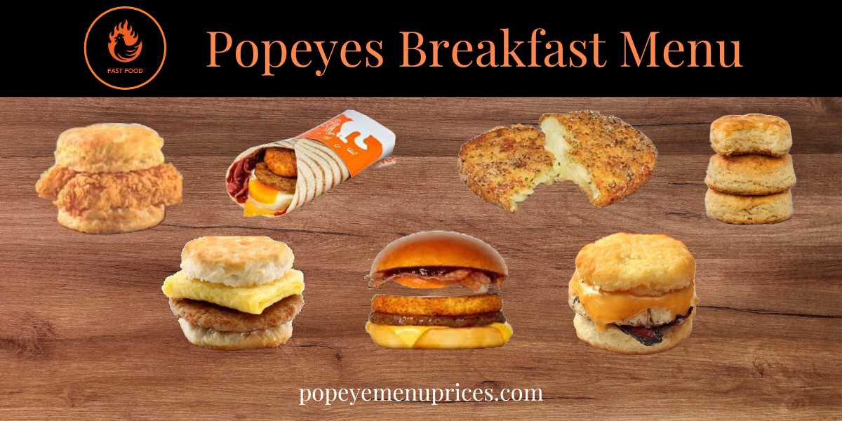 Popeyes Breakfast Menu